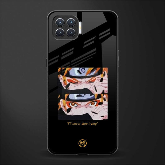 naruto motivation anime glass case for oppo f17 image