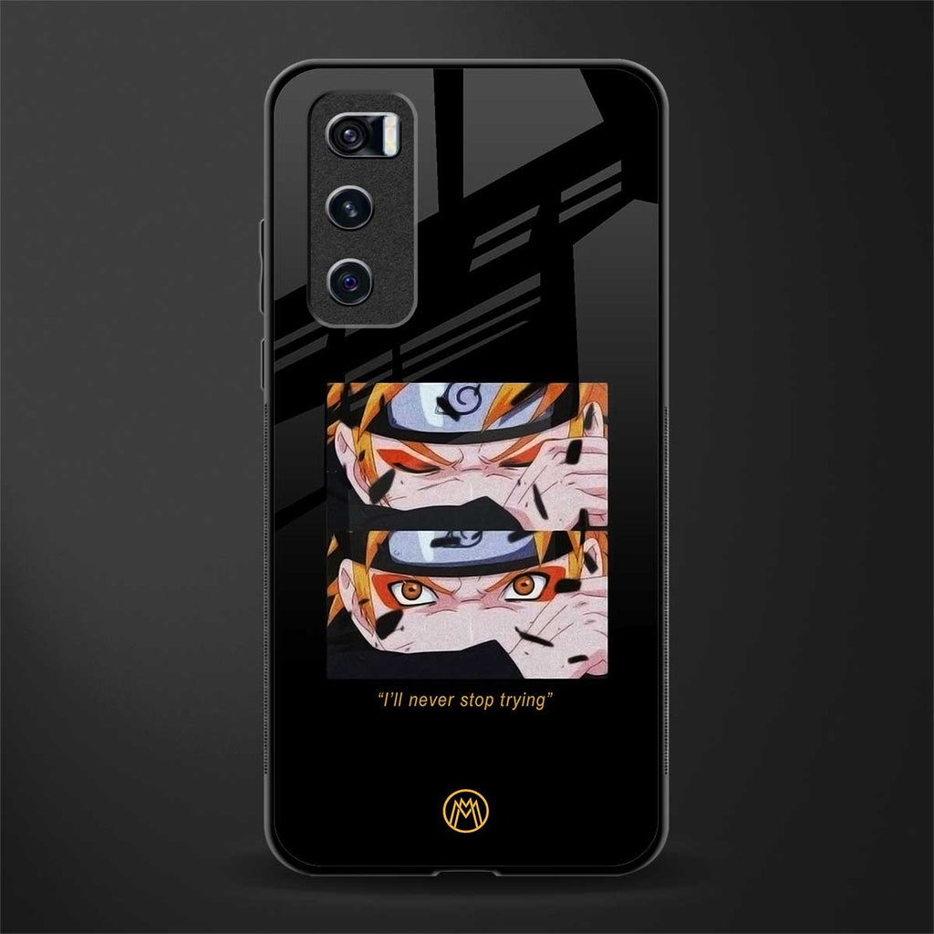naruto motivation anime glass case for vivo v20 se image