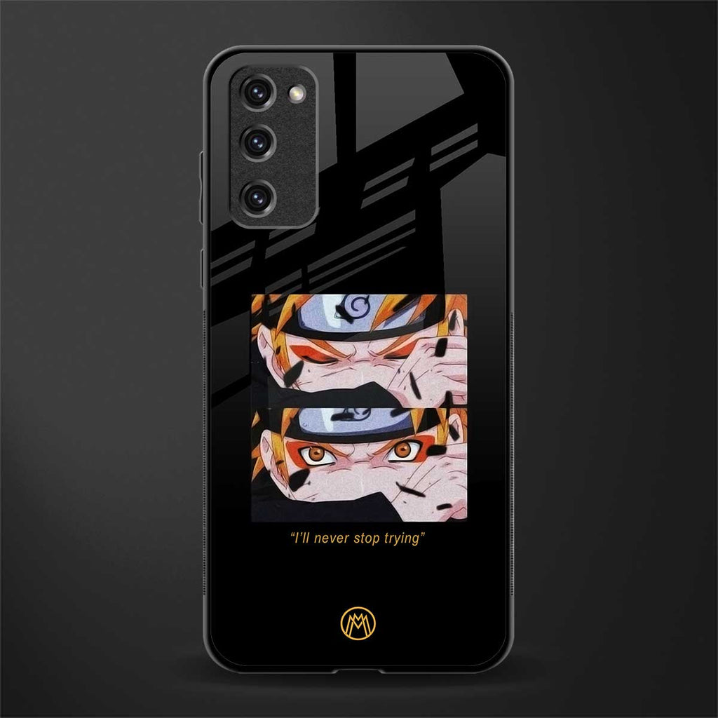 naruto motivation anime glass case for samsung galaxy s20 fe image