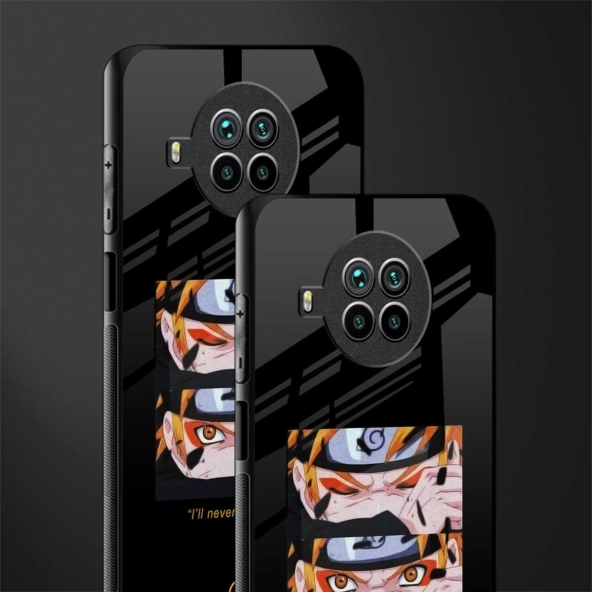 naruto motivation anime glass case for mi 10i image-2