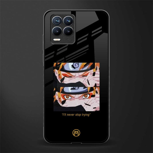 naruto motivation anime glass case for realme 8 pro image