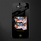 naruto motivation anime glass case for poco x3 image