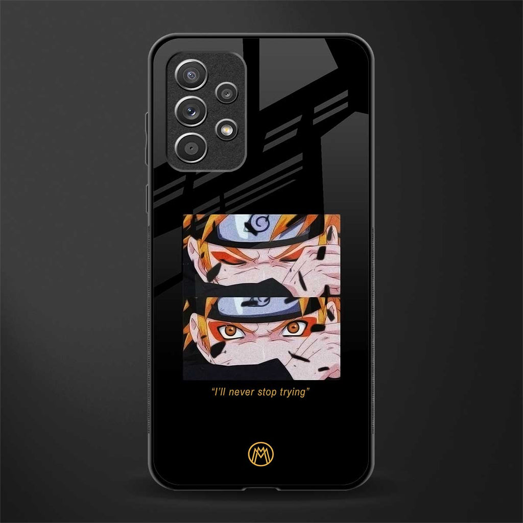 naruto motivation anime glass case for samsung galaxy a72 image