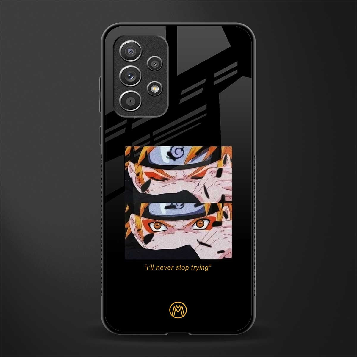naruto motivation anime glass case for samsung galaxy a72 image