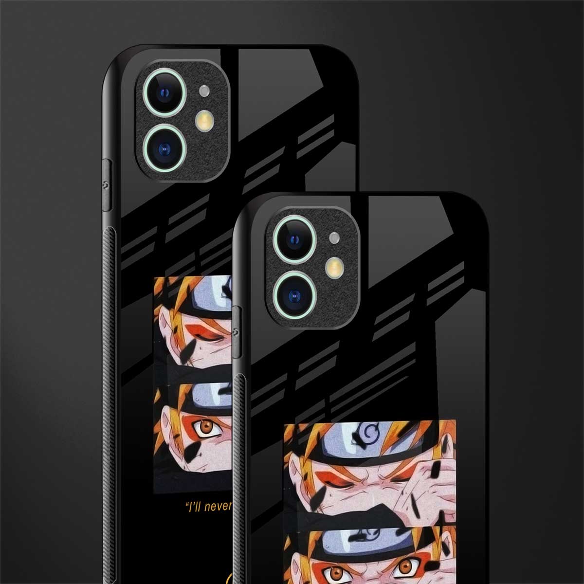 naruto motivation anime glass case for iphone 12 image-2