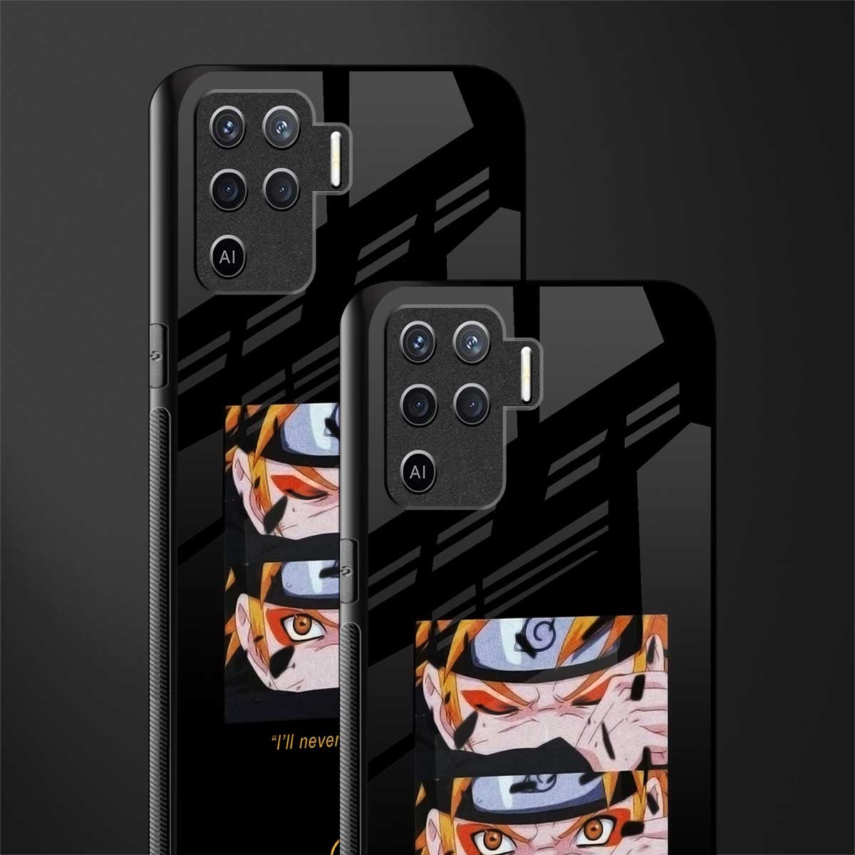 naruto motivation anime glass case for oppo f19 pro image-2