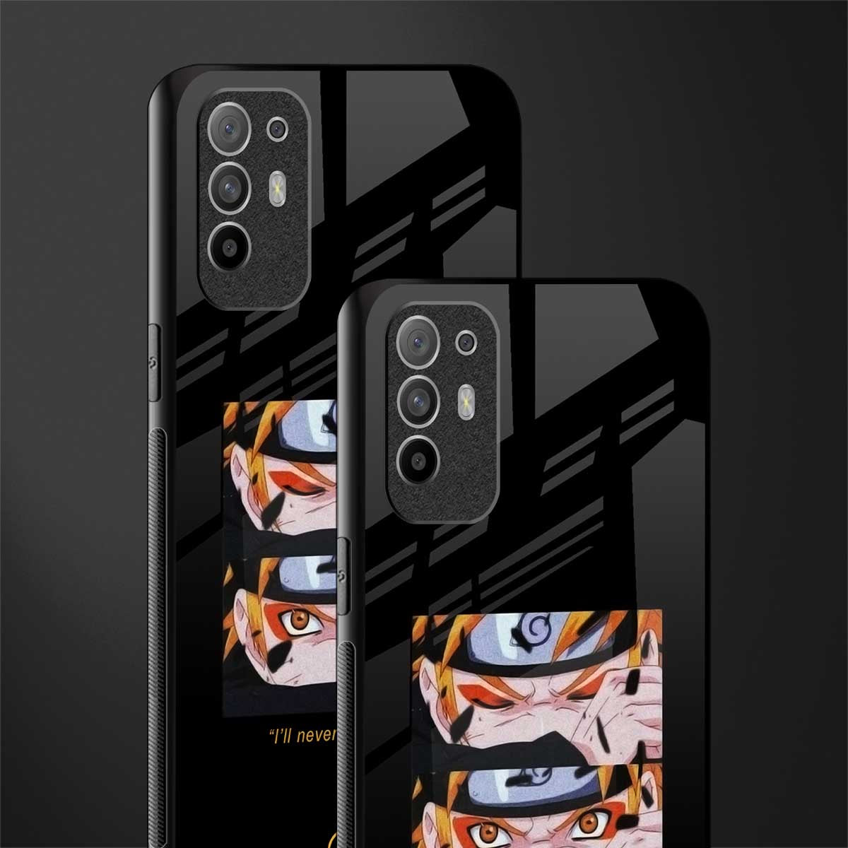naruto motivation anime glass case for oppo f19 pro plus image-2