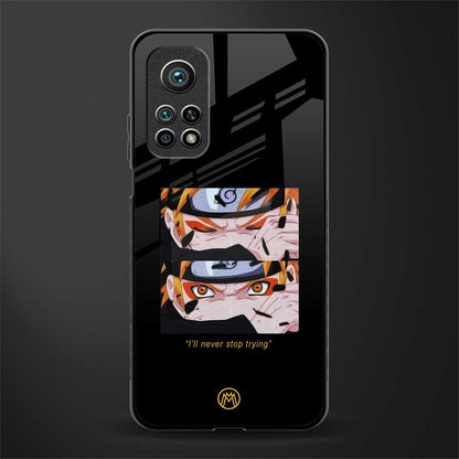 naruto motivation anime glass case for mi 10t 5g image