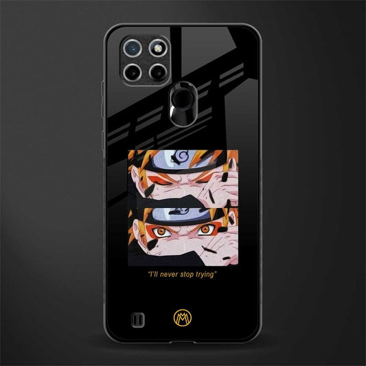 naruto motivation anime glass case for realme c21 image