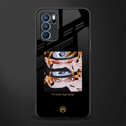 naruto motivation anime glass case for oppo reno6 pro 5g image