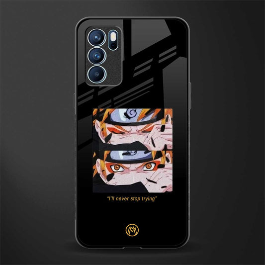 naruto motivation anime glass case for oppo reno6 pro 5g image