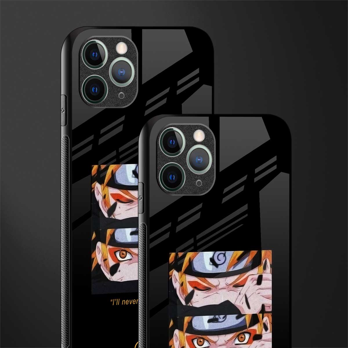 naruto motivation anime glass case for iphone 11 pro max image-2