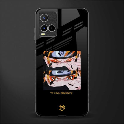 naruto motivation anime glass case for vivo y33s vivo y33t image