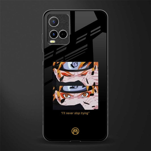 naruto motivation anime glass case for vivo y33s vivo y33t image