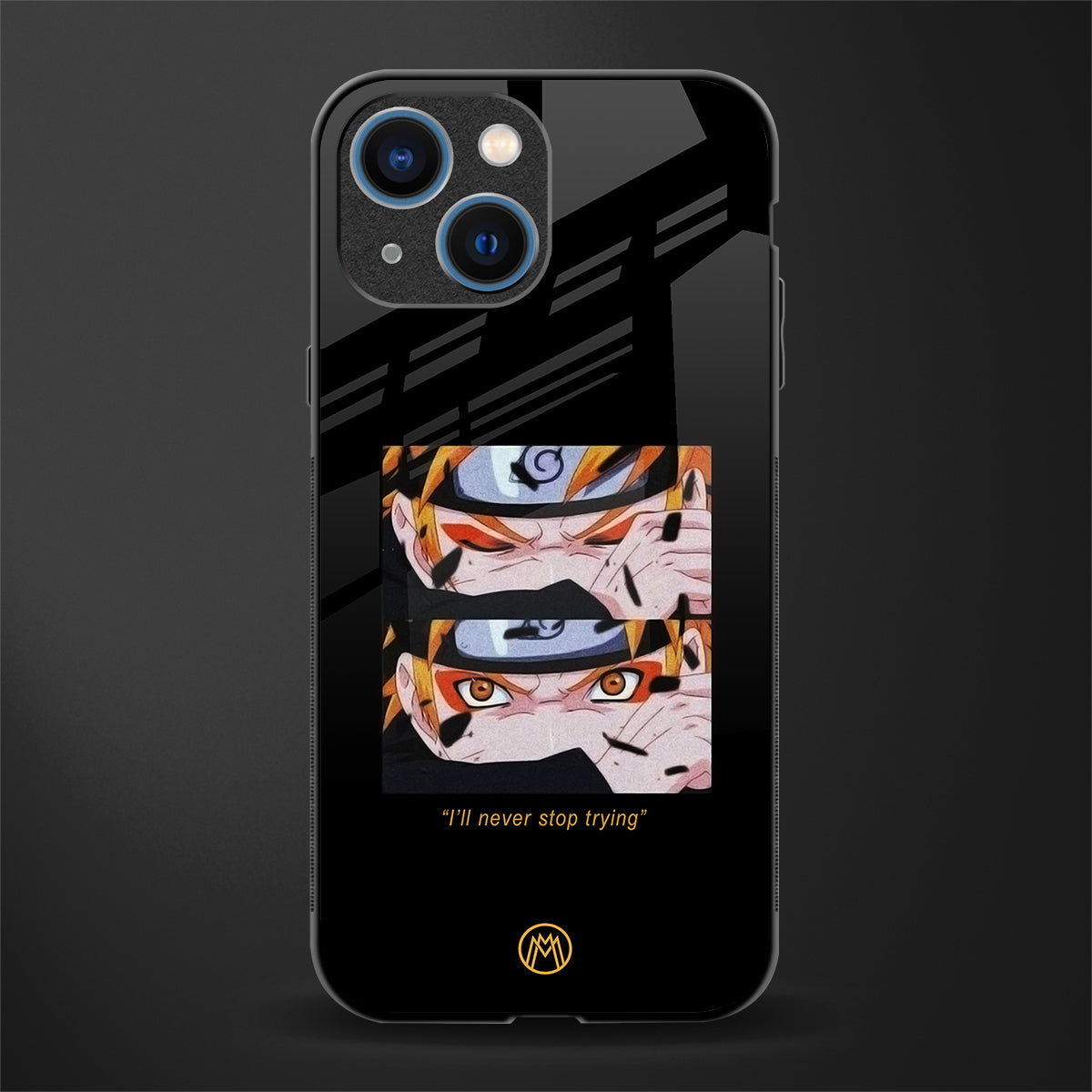 naruto motivation anime glass case for iphone 13 mini image