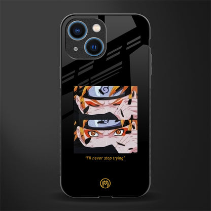 naruto motivation anime glass case for iphone 13 mini image