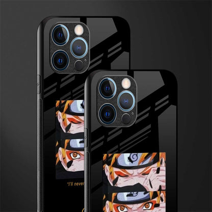 naruto motivation anime glass case for iphone 14 pro image-2