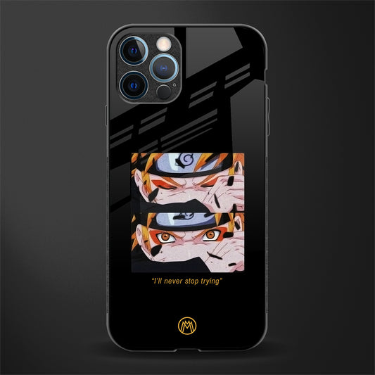 naruto motivation anime glass case for iphone 12 pro max image