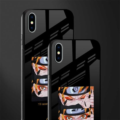 naruto motivation anime glass case for iphone xs max image-2