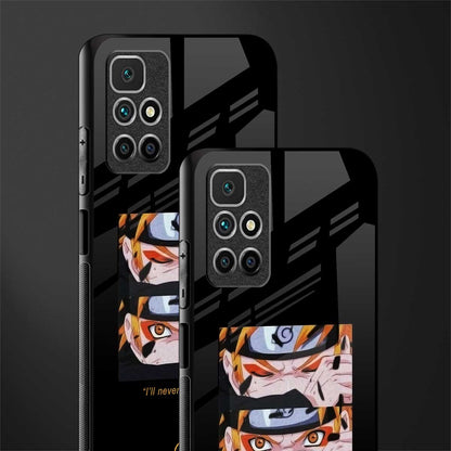 naruto motivation anime glass case for redmi 10 prime image-2