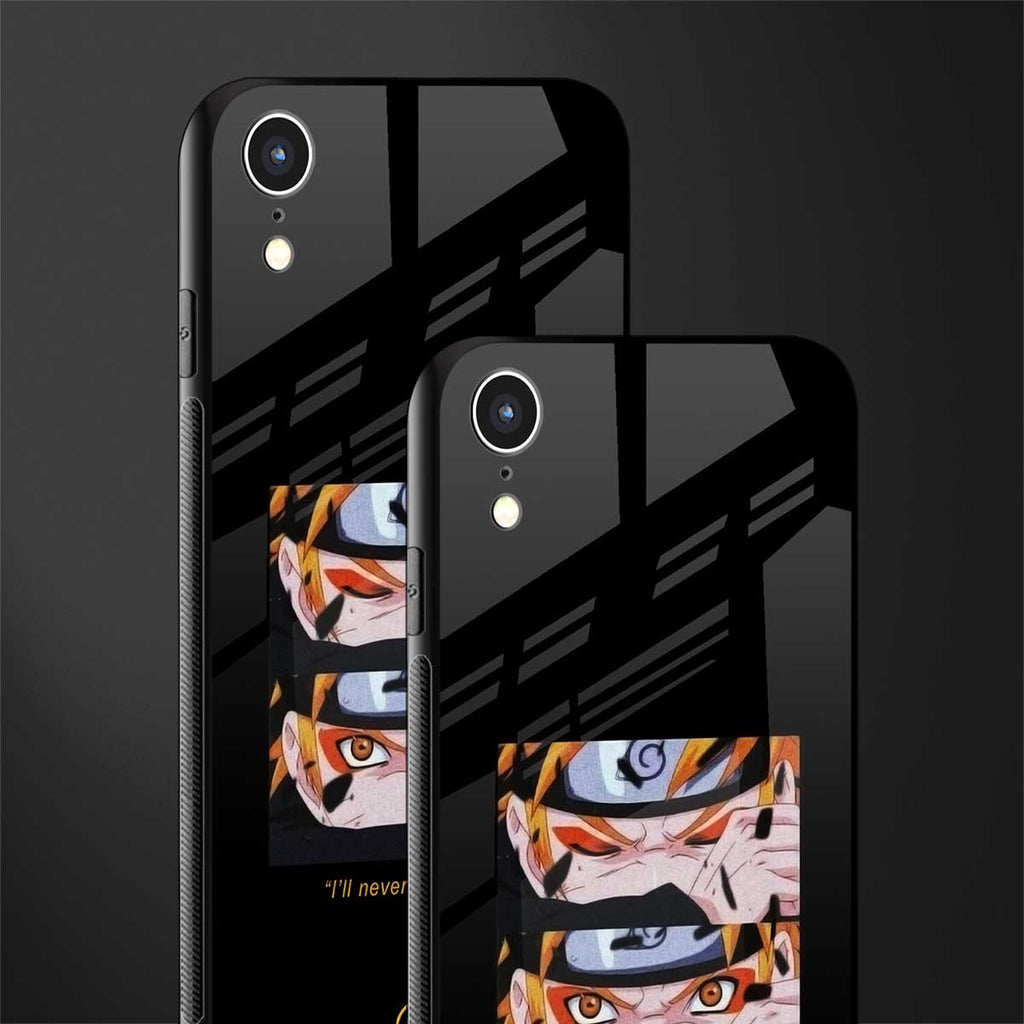 naruto motivation anime glass case for iphone xr image-2