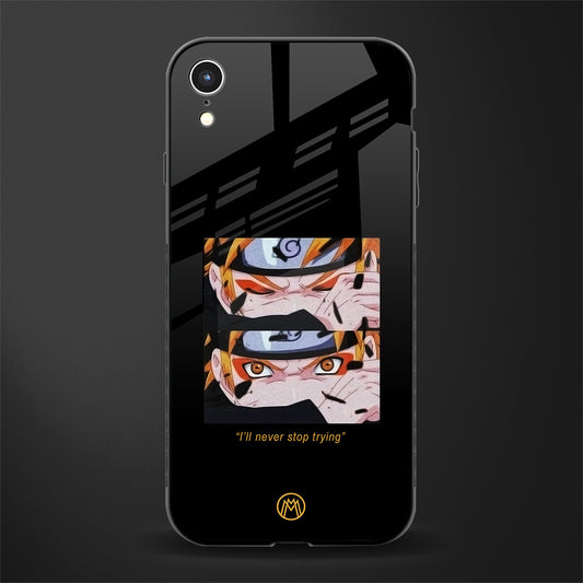 naruto motivation anime glass case for iphone xr image