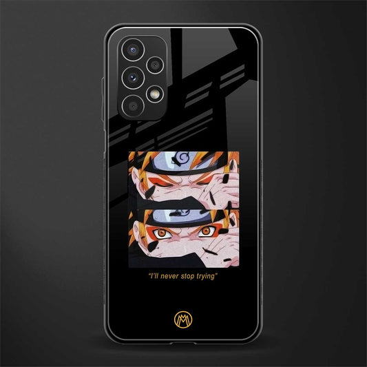 naruto motivation anime back phone cover | glass case for samsung galaxy a13 4g