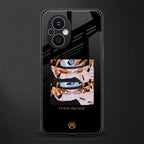 naruto motivation anime back phone cover | glass case for oppo f21 pro 5g