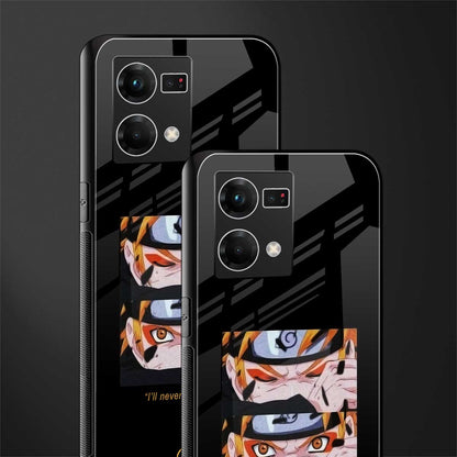 naruto motivation anime back phone cover | glass case for oppo f21 pro 4g