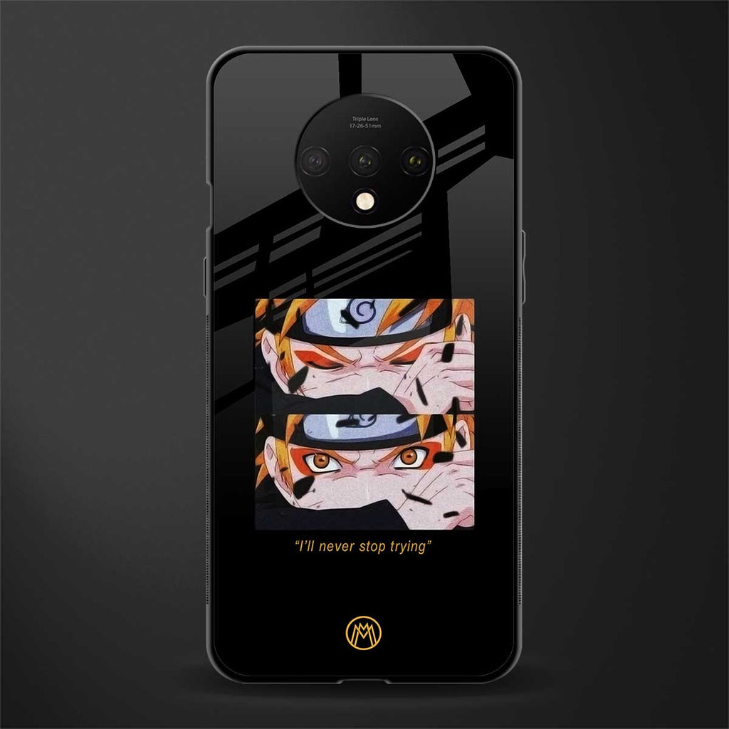 naruto motivation anime glass case for oneplus 7t image