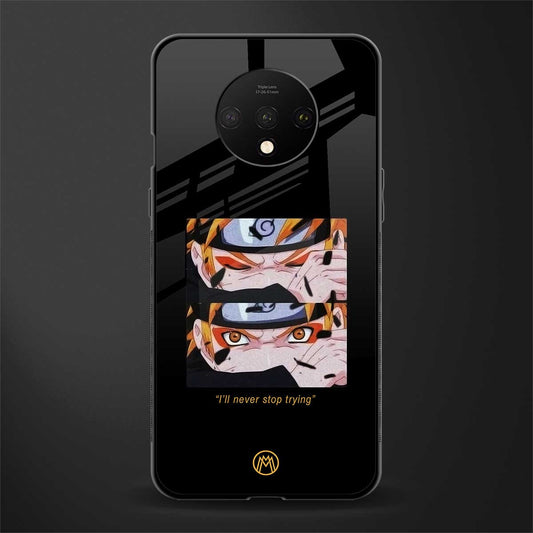 naruto motivation anime glass case for oneplus 7t image