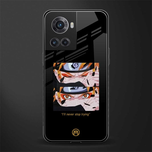 naruto motivation anime back phone cover | glass case for oneplus 10r 5g