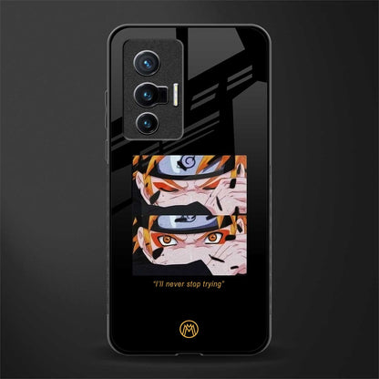 naruto motivation anime glass case for vivo x70 image