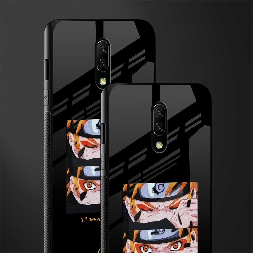 naruto motivation anime glass case for oneplus 7 image-2