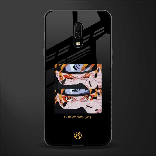 naruto motivation anime glass case for oneplus 7 image