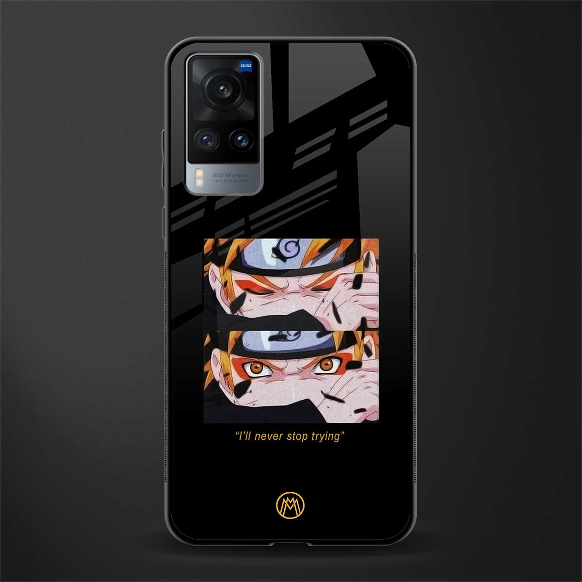 naruto motivation anime glass case for vivo x60 image