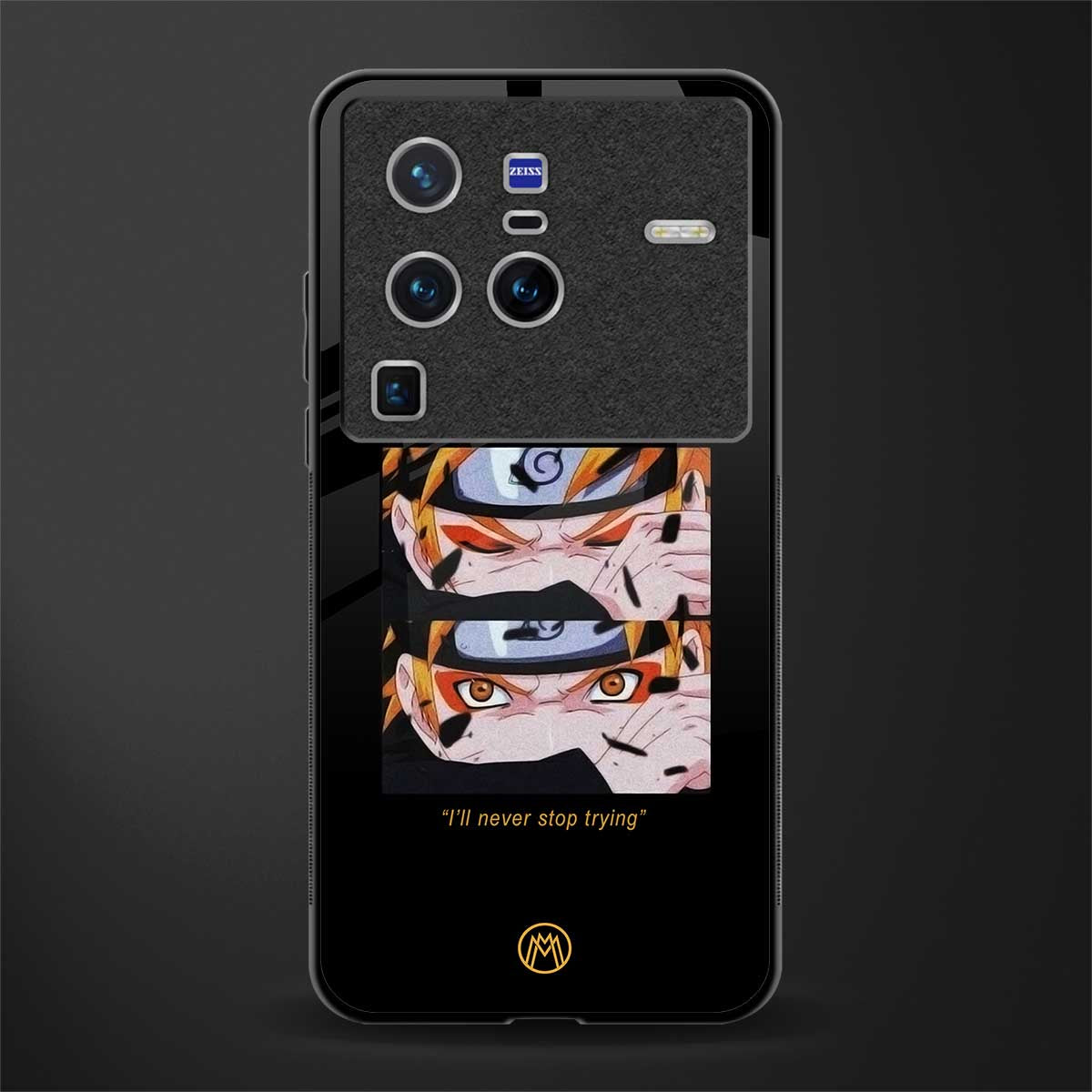 naruto motivation anime glass case for vivo x80 pro 5g image