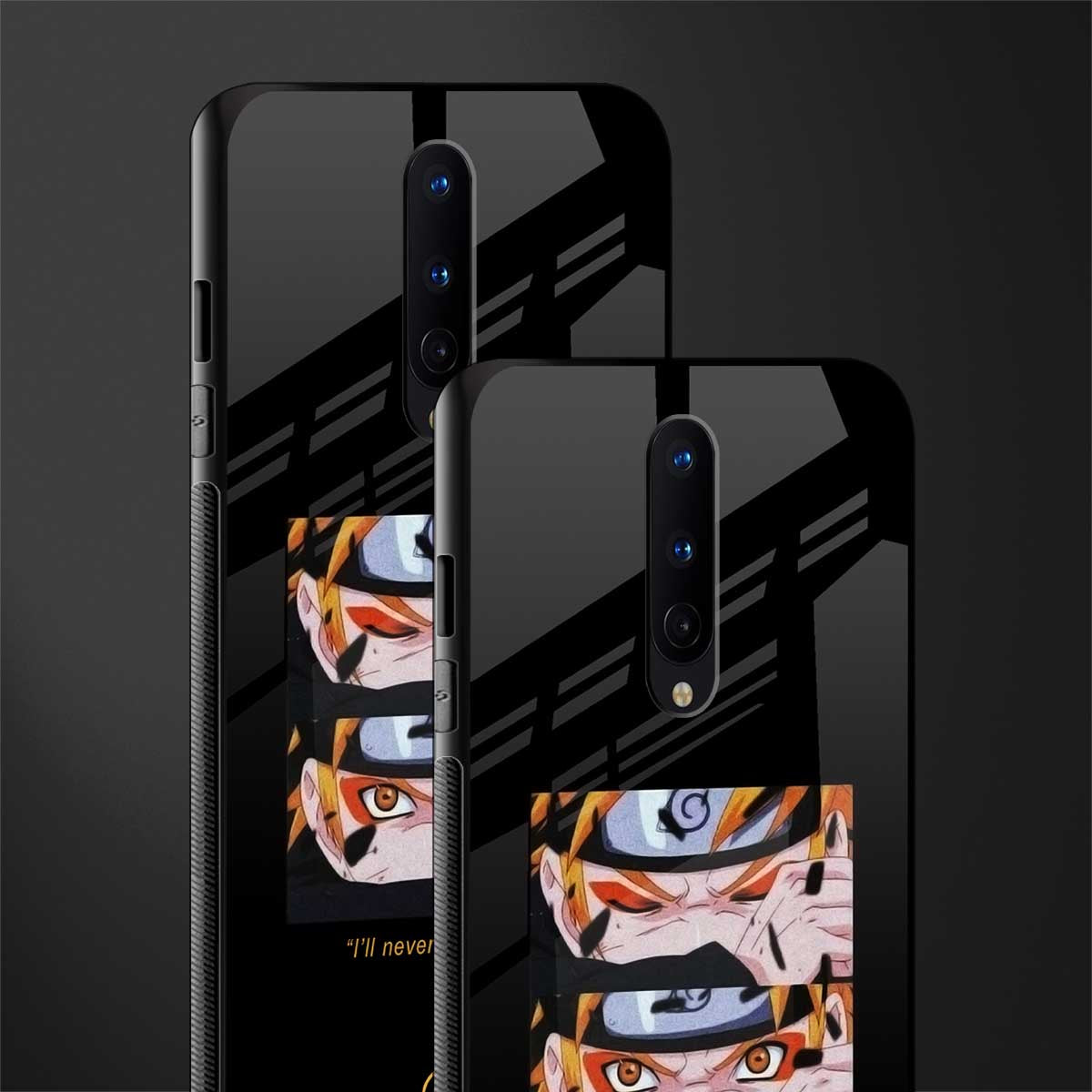 naruto motivation anime glass case for oneplus 8 image-2