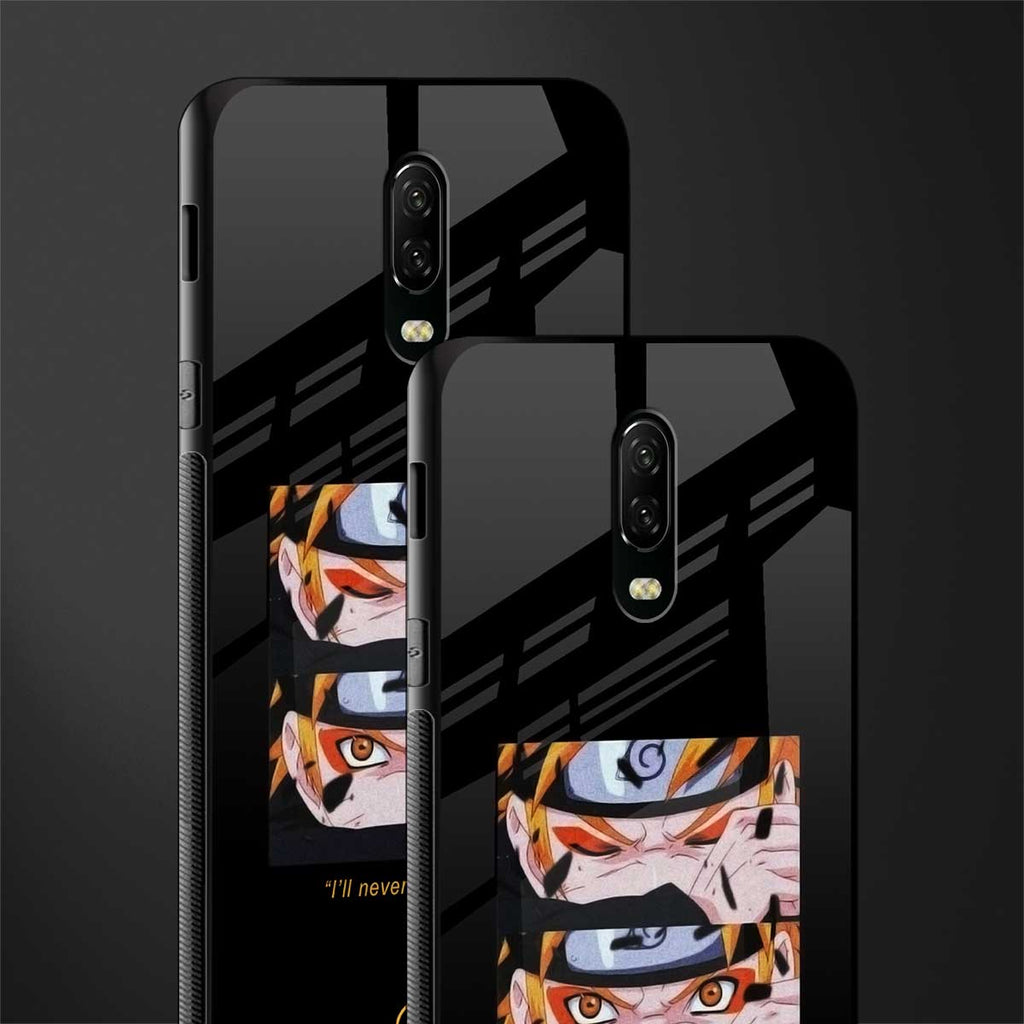naruto motivation anime glass case for oneplus 6t image-2