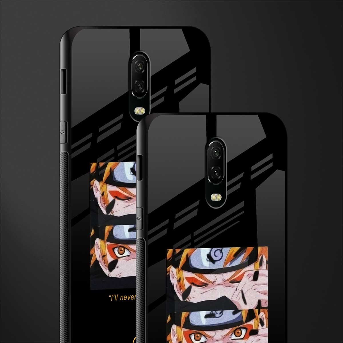 naruto motivation anime glass case for oneplus 6t image-2