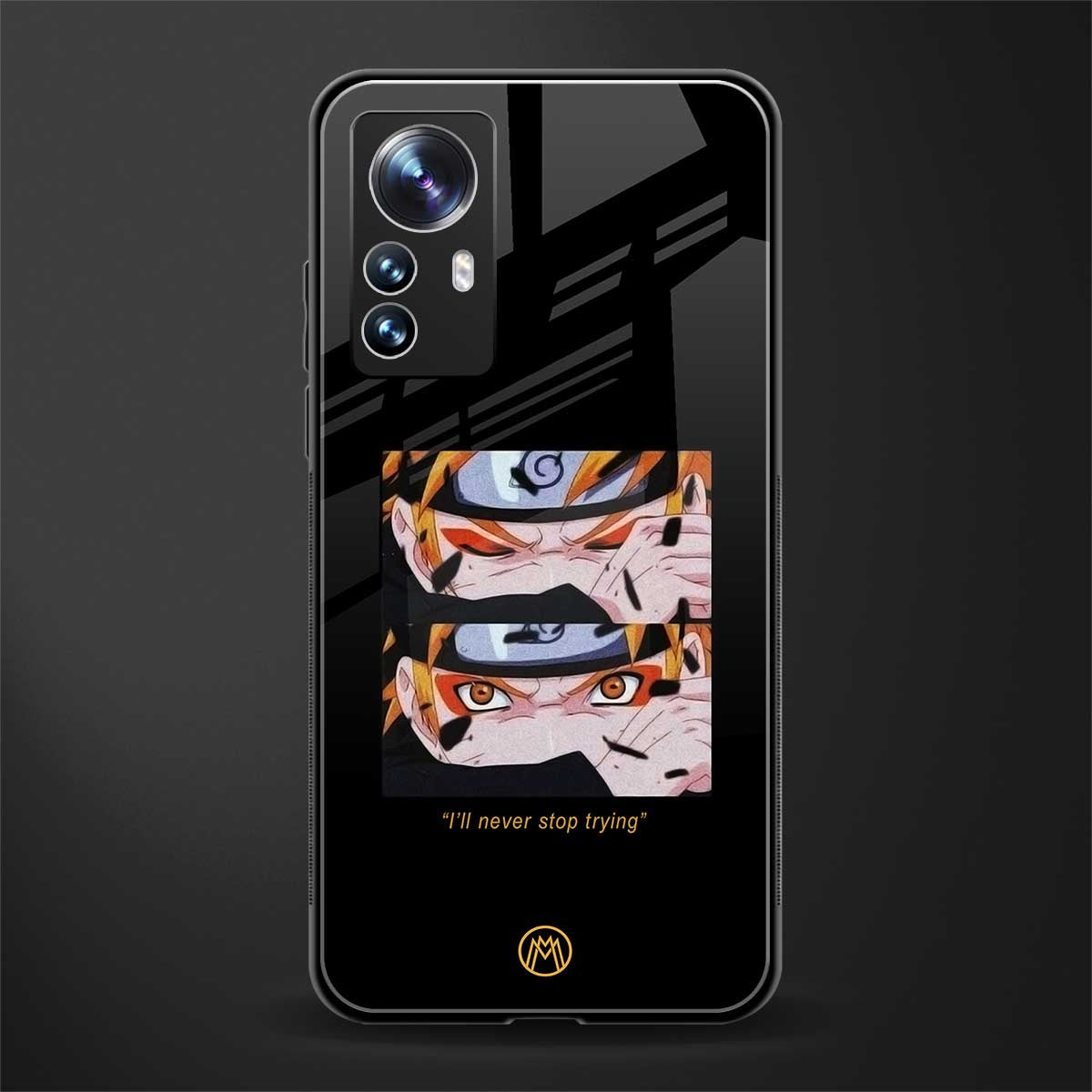 naruto motivation anime back phone cover | glass case for xiaomi 12 pro
