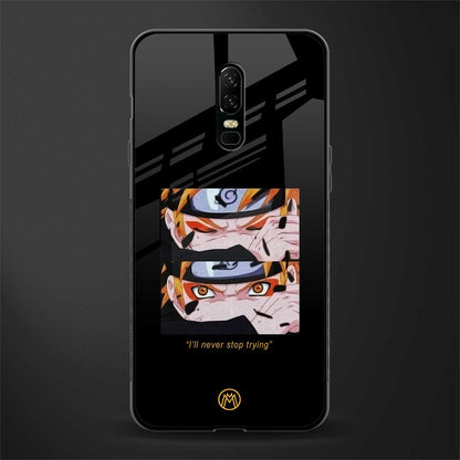 naruto motivation anime glass case for oneplus 6 image