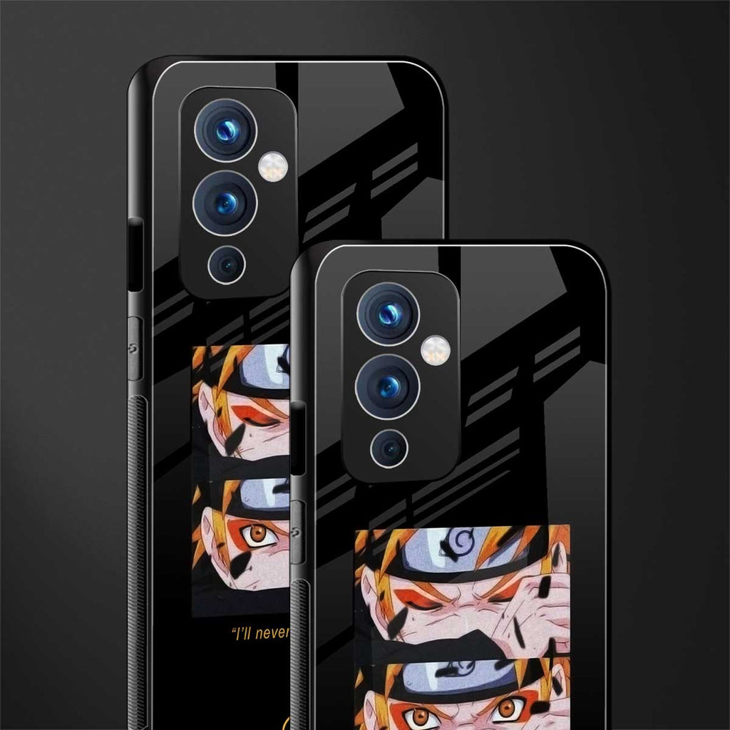 naruto motivation anime back phone cover | glass case for oneplus 9