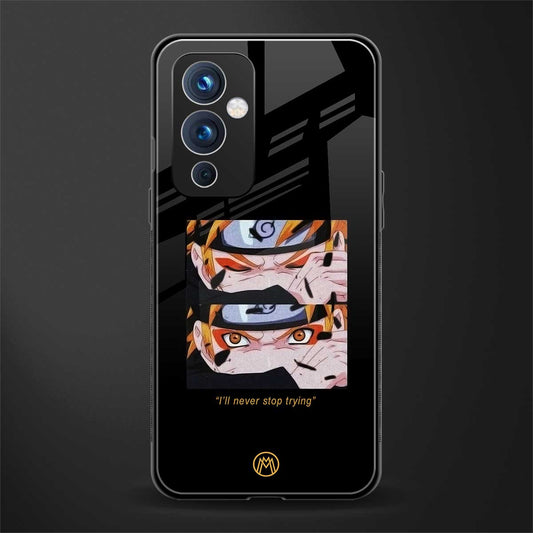 naruto motivation anime back phone cover | glass case for oneplus 9