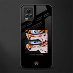 naruto motivation anime back phone cover | glass case for vivo v21e 4g