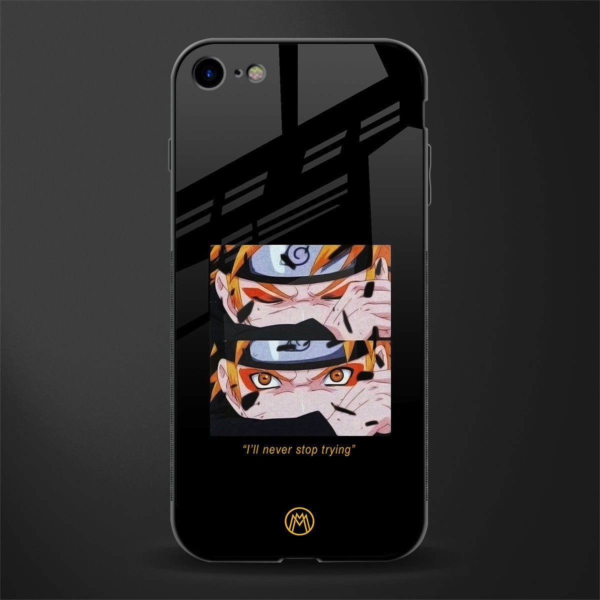 naruto motivation anime glass case for iphone 7 image