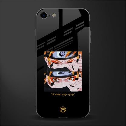 naruto motivation anime glass case for iphone 8 image