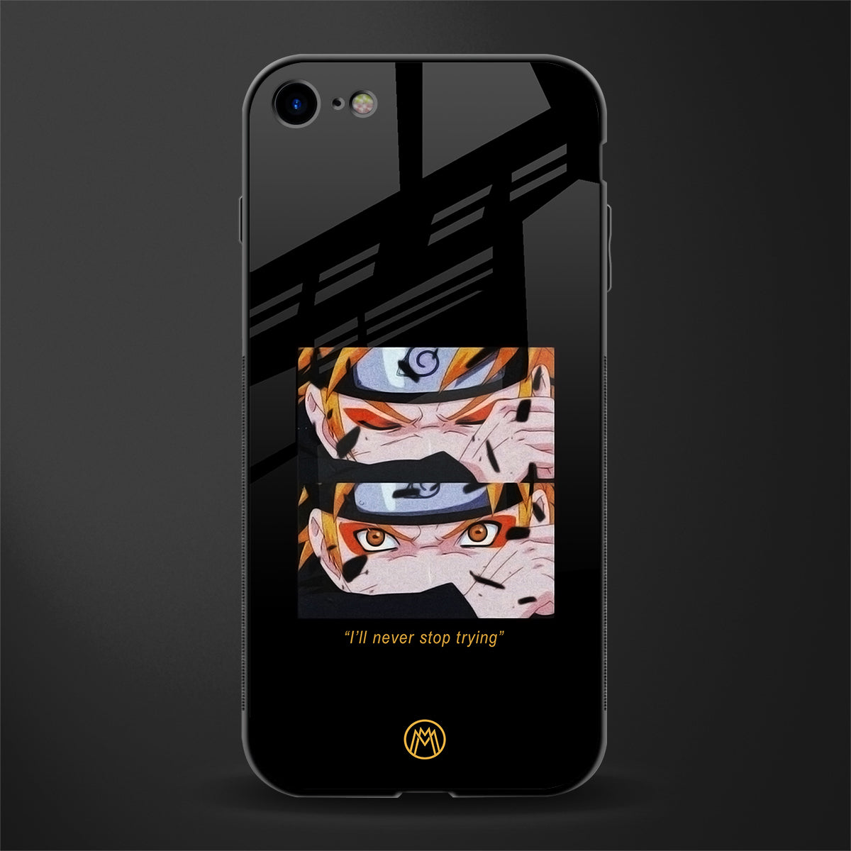 naruto motivation anime glass case for iphone se 2020 image
