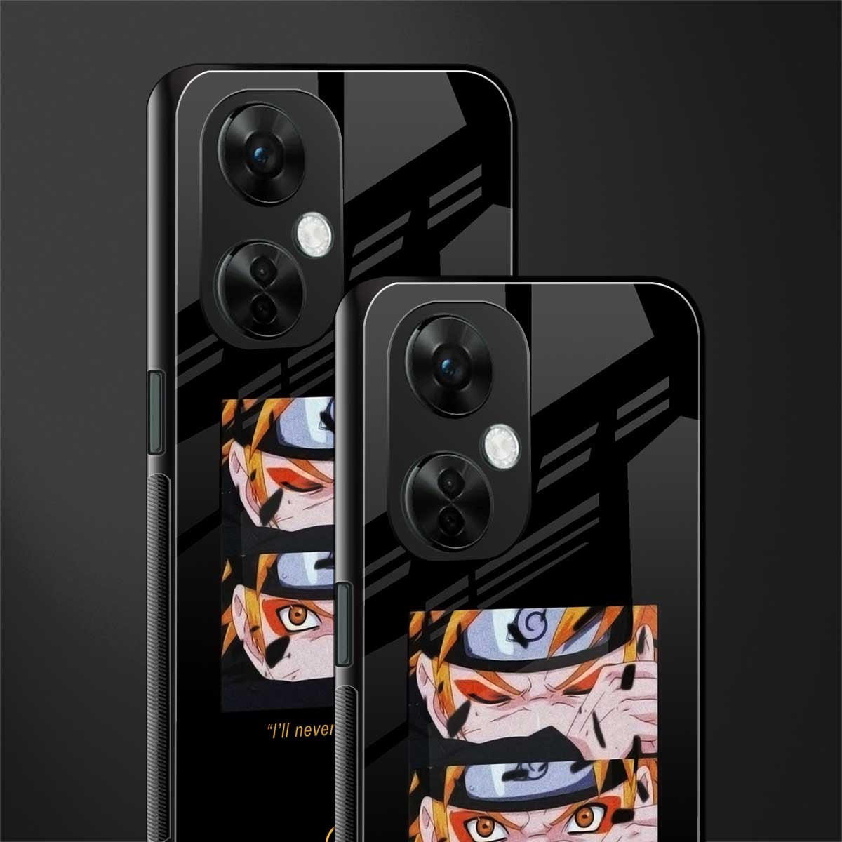 naruto motivation anime back phone cover | glass case for oneplus nord ce 3 lite