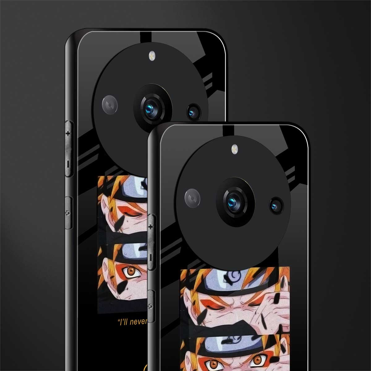 naruto motivation anime back phone cover | glass case for realme 11 pro 5g